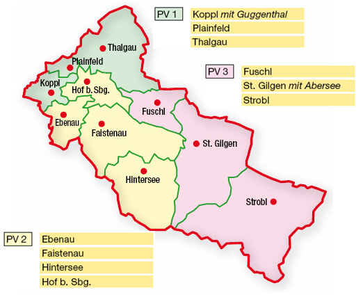 Dekanat Thalgau und Pfarrverbände